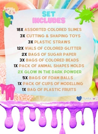 DIY Slime Kit for Kids Girls Boys, Party Favors & Great Gift, Glow in The Dark - view 5